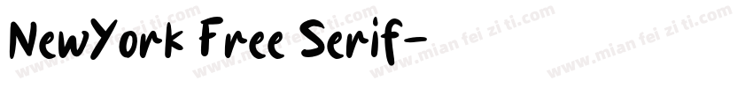 NewYork Free Serif字体转换